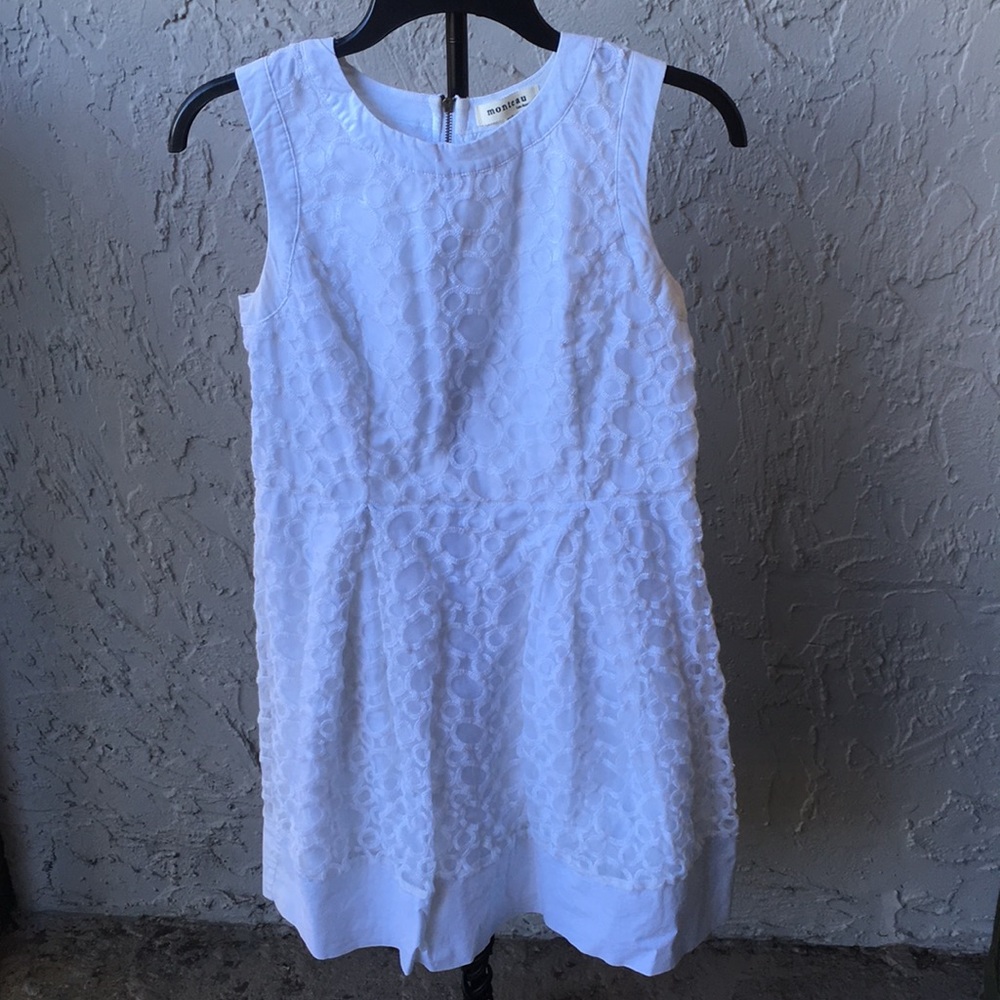 🔥MOVING SALE🔥 (M) Monteau White Detailed Dress